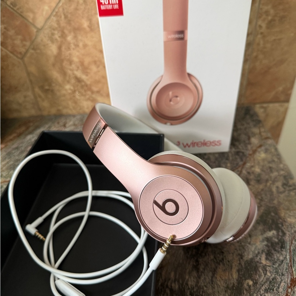 Beats Rose Gold Wireless Headphones